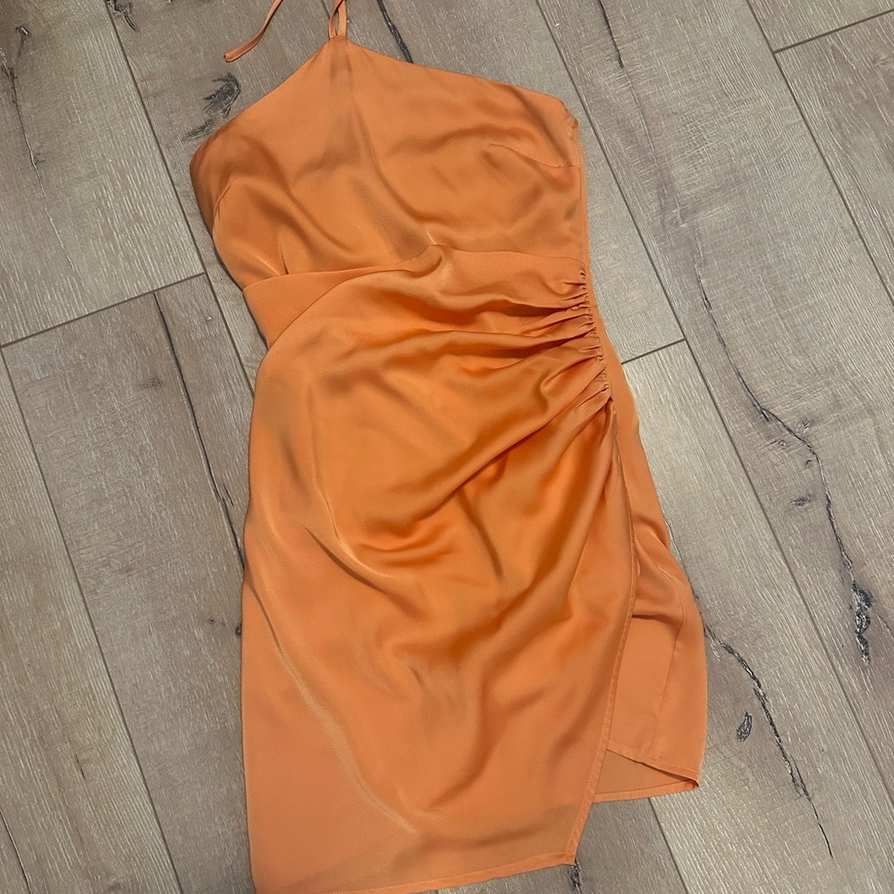 Orange Halter Dress